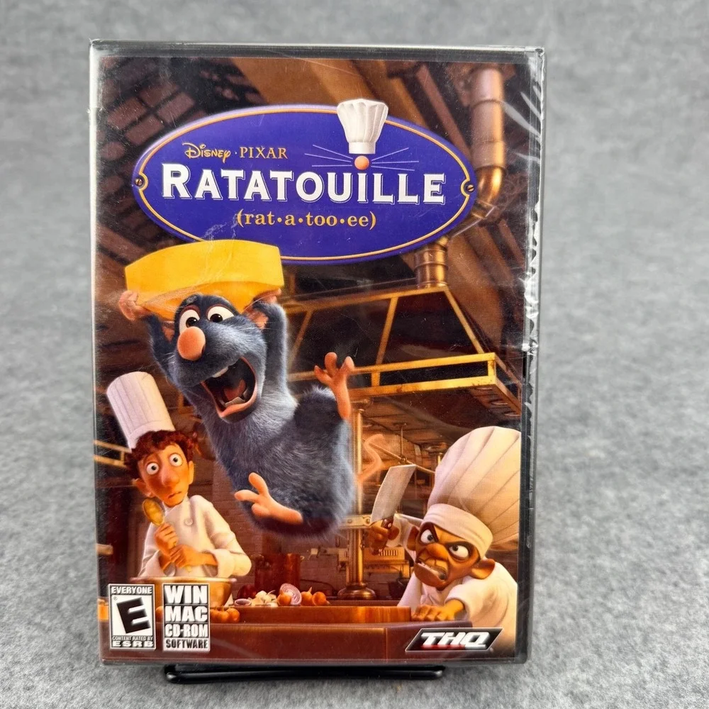 Disney Pixar Ratatouille PC Mac CD-ROM Game Factory Sealed THQ Windows XP Vista